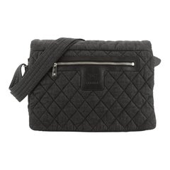 Chanel Coco Cocoon Messenger Bag Quilted Denim Large 