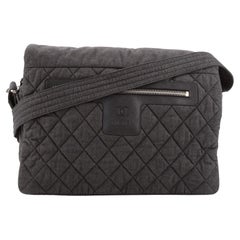 Chanel Coco Cocoon Messenger Bag Quilted Denim Large