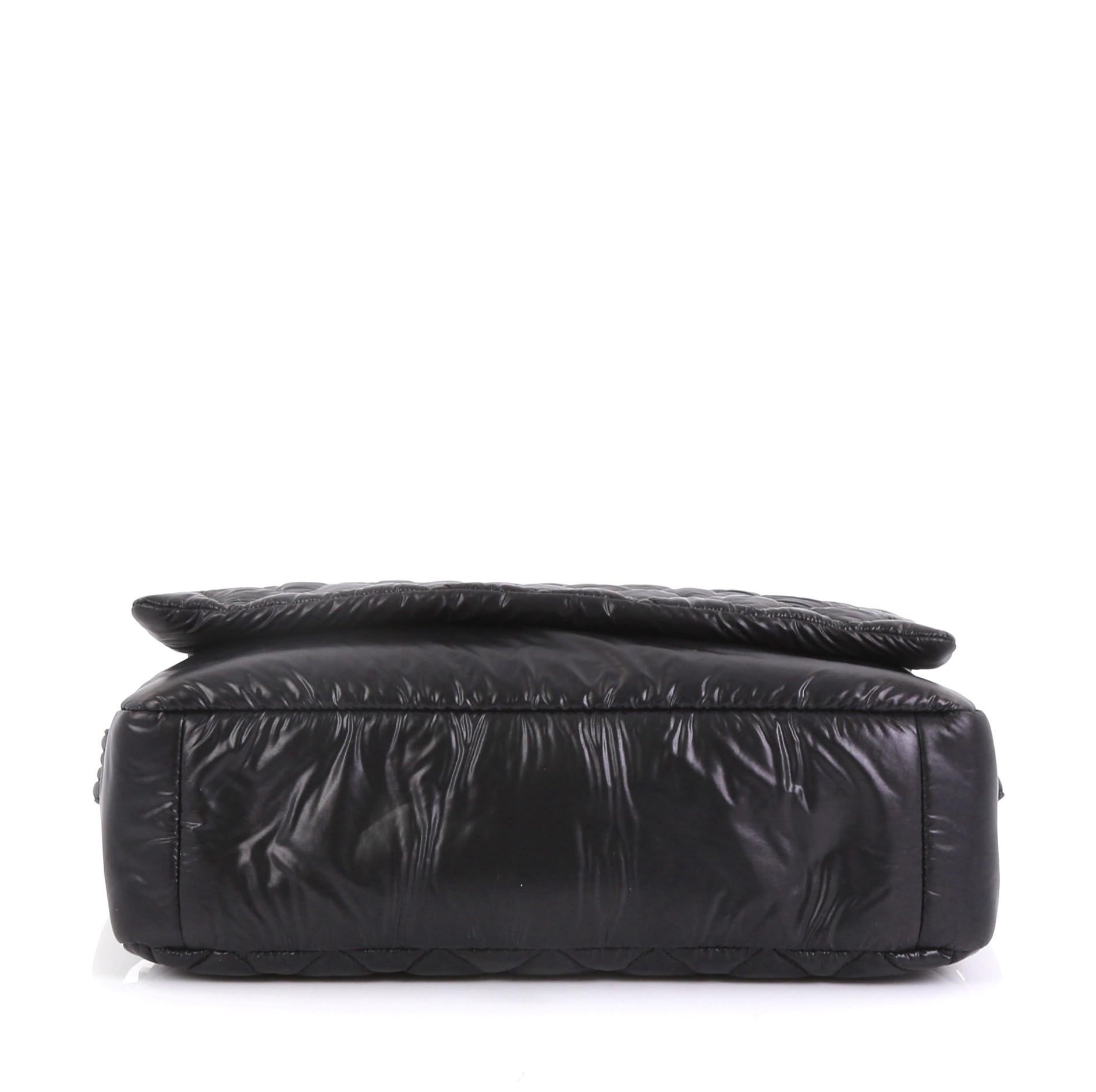Chanel Coco Cocoon Messenger Bag Quilted Nylon Large In Excellent Condition In NY, NY