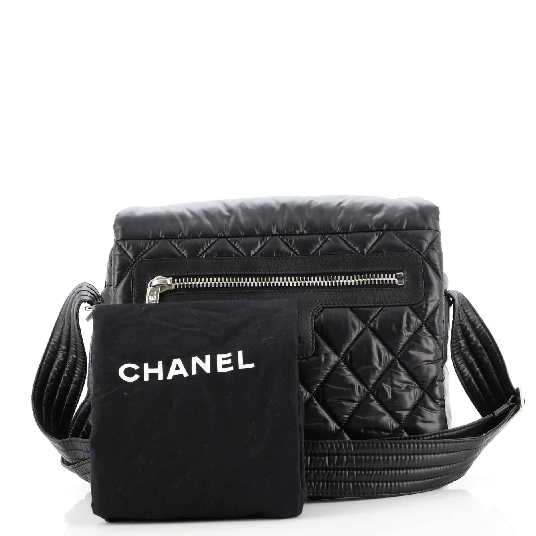 Chanel Coco Cocoon Messenger Bag Quilted Nylon Medium at 1stDibs