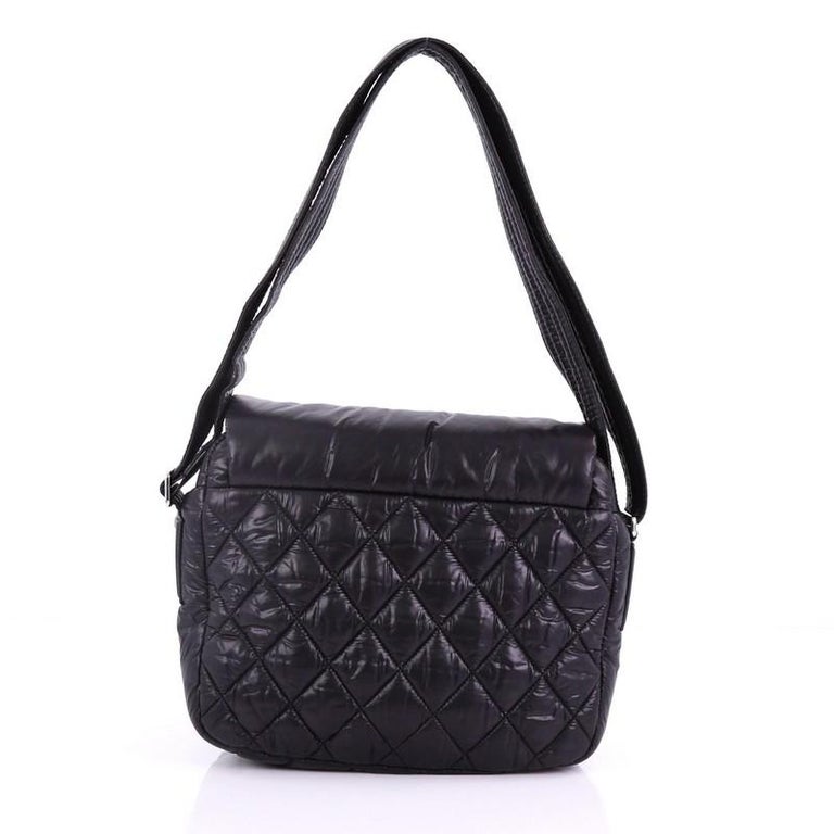 Chanel Coco Cocoon Messenger Bag Quilted Nylon Medium at 1stDibs