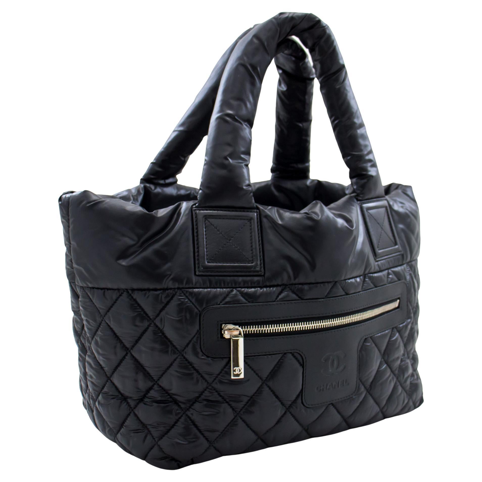 Chanel Coco Cocoon Reversible Tote Quilted Nylon Small at 1stDibs