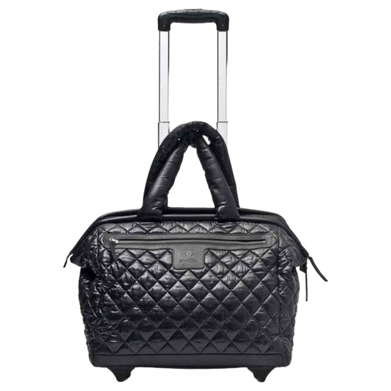 Chanel Coco Cocoon Quilted Case Trolley Black Luggage For Sale at 1stdibs