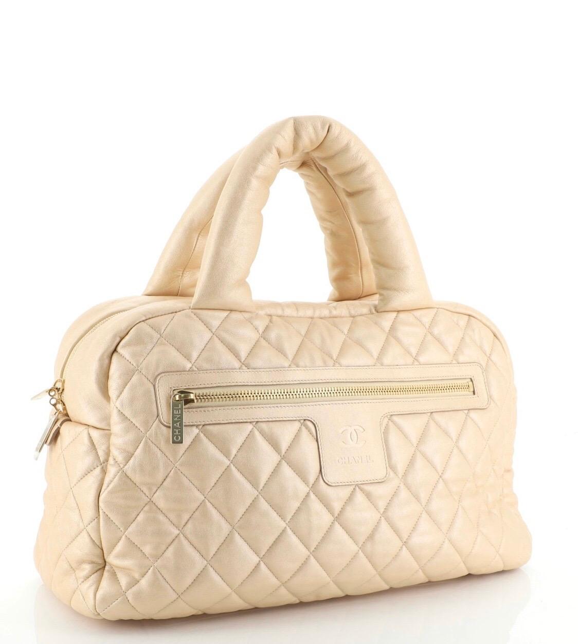 Chanel Coco Cocoon Quilted Large Bowling Bag  8
