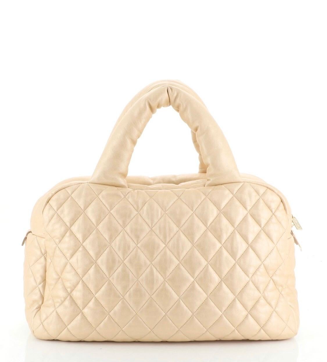 Women's or Men's Chanel Coco Cocoon Quilted Large Bowling Bag 