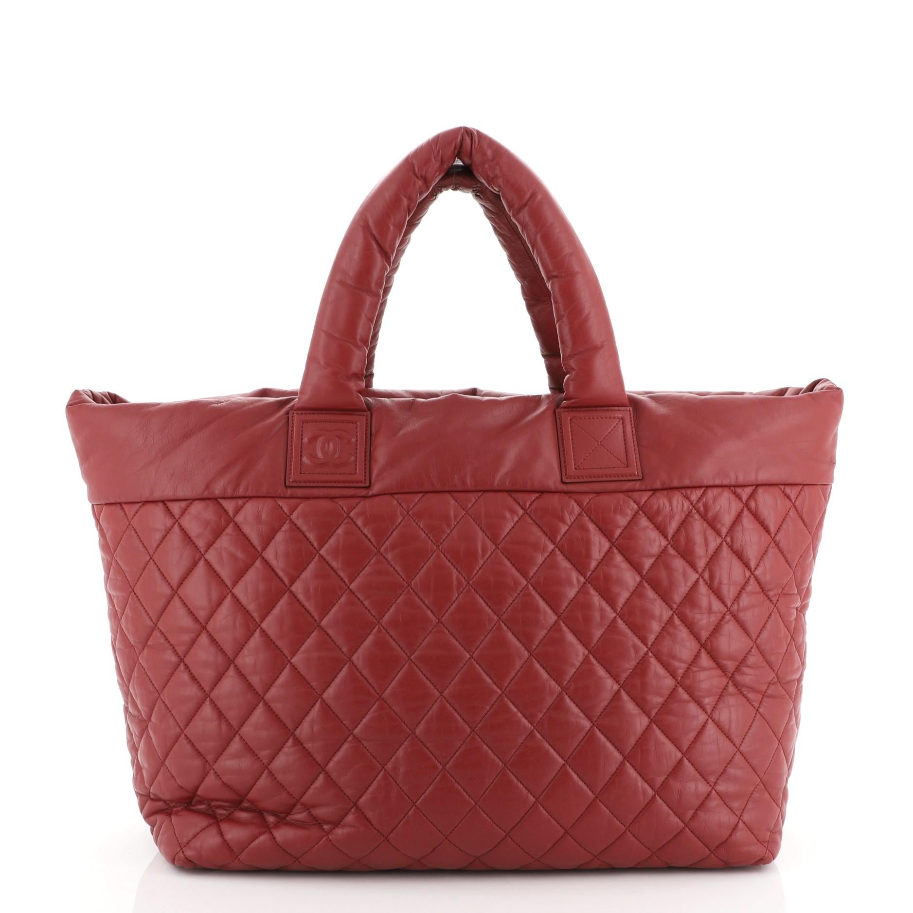 Chanel Coco Cocoon Reversible Tote Quilted Lambskin Large In Good Condition In NY, NY