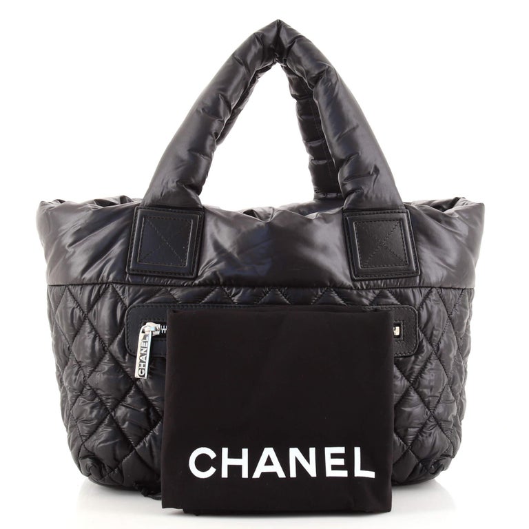 Chanel Coco Cocoon Reversible Tote Quilted Nylon Small For Sale at 1stDibs