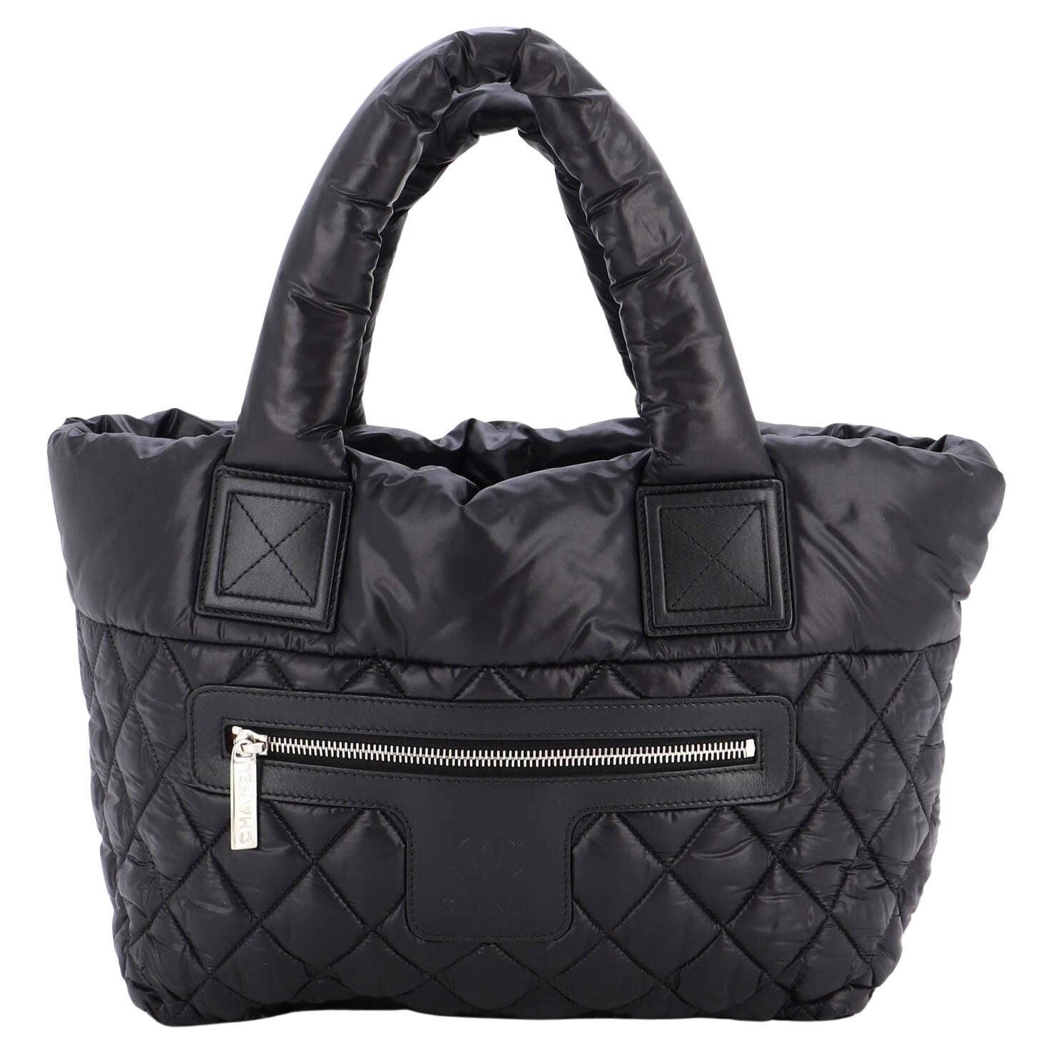 Chanel Coco Cocoon Reversible Tote Quilted Nylon Small For Sale at 1stDibs