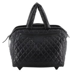 Chanel Trolley - 6 For Sale on 1stDibs  chanel trolley bag, chanel luggage  rolling trolley diamond quilted black, chanel rolling luggage
