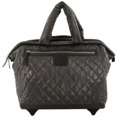 Chanel Coco Cocoon Rolling Trolley Quilted Nylon