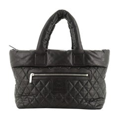 Chanel Coco Cocoon Zipped Tote Quilted Caviar Large