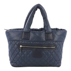 Chanel Coco Cocoon Zipped Tote Quilted Nylon Large