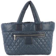 Chanel Coco Cocoon Zipped Tote Quilted Nylon Large