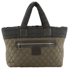 Chanel Coco Cocoon Zipped Tote Quilted Nylon Large 