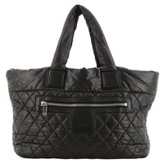 Chanel Coco Cocoon Zipped Tote Quilted Nylon Medium Chanel Coco Cocoon Zipped Tote Quilted Nylon Medium