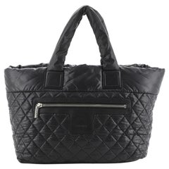 Chanel Coco Cocoon Zipped Tote Quilted Nylon Medium