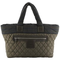 Chanel Coco Cocoon Zipped Tote Quilted Printed Nylon Medium