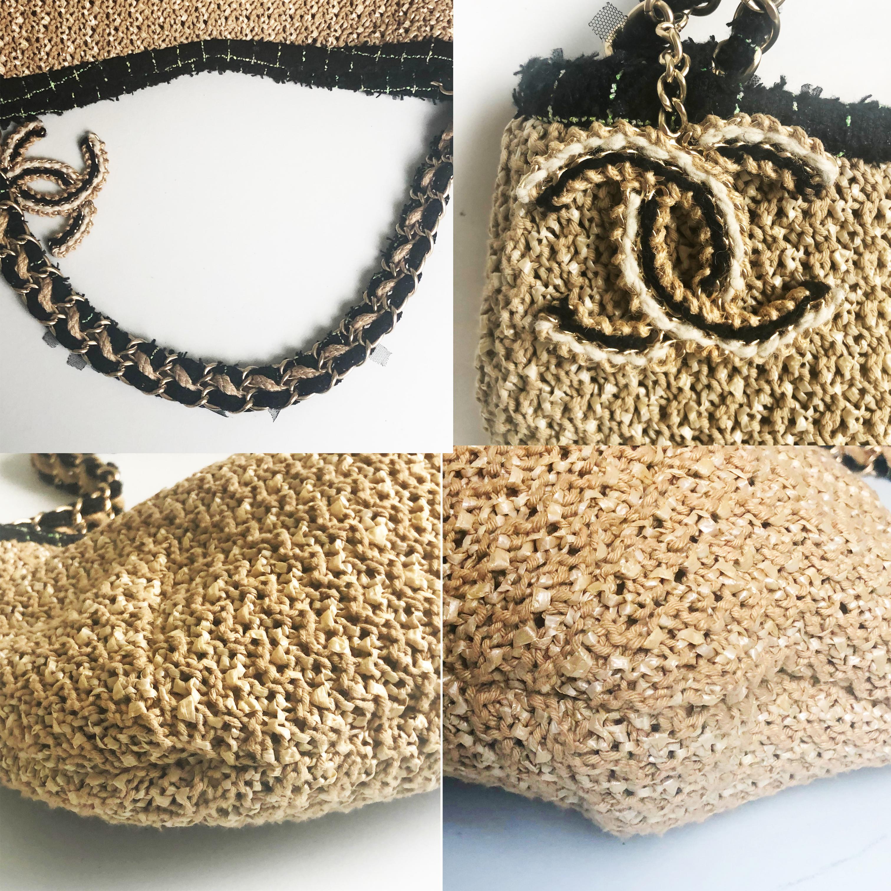 Chanel Coco Country Camellia Bag Woven Straw Tote 2010 Collection 2