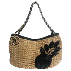 Chanel Coco Country Camellia Bag Woven Straw Tote 2010 Collection
