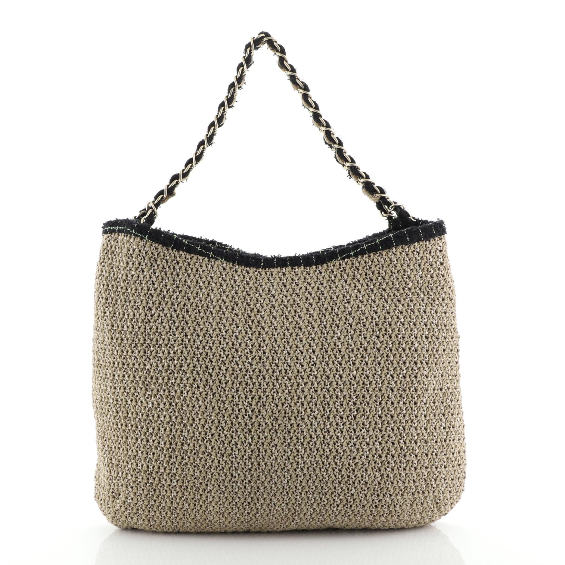 Chanel Coco Country Camellia Tote Woven Straw Large at 1stDibs