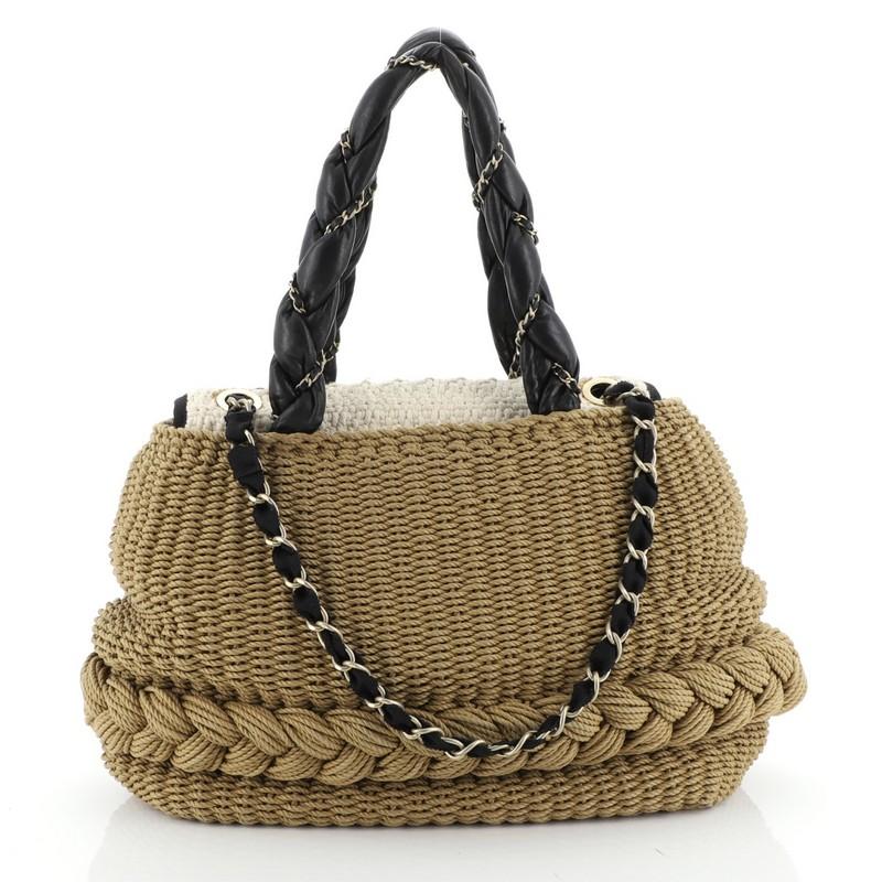 Chanel Coco Country Tote Woven Raffia with Leather at 1stDibs | chanel ...