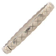 Chanel Coco Crush Bracelet Bangle en or blanc 18K avec diamants