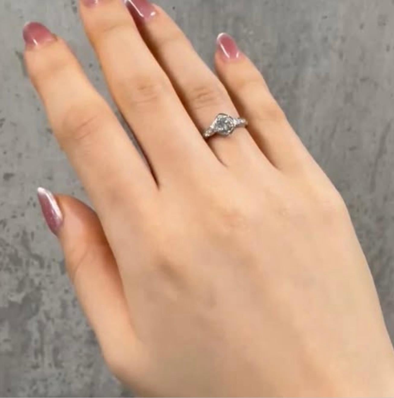 CHANEL Coco Crush Diamond 0.30ct E-VVS1-3Ex Platinum Ring US 5 3/4 For Sale 8