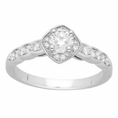 CHANEL Coco Crush Diamond 0.30ct E-VVS1-3Ex Platinum Ring US 5 3/4