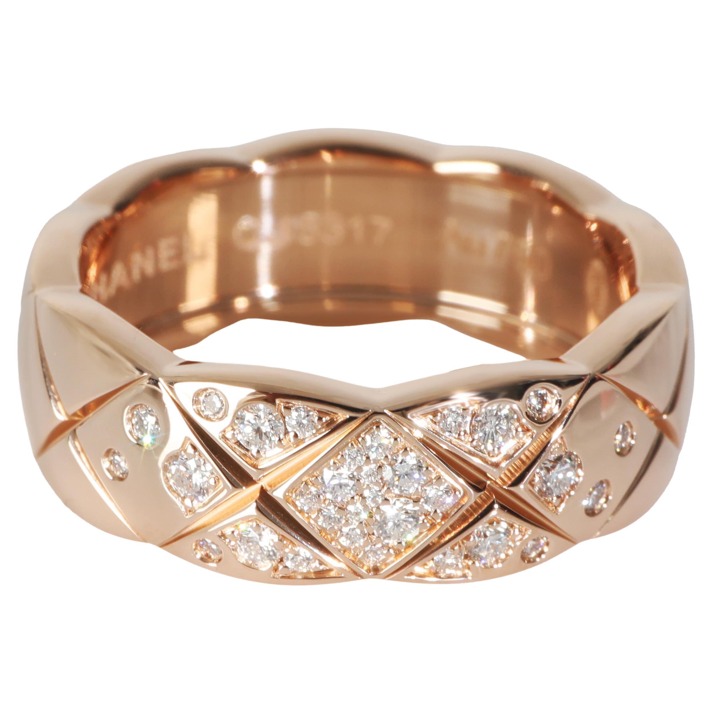 Chanel Coco Crush Diamant Ring in 18k Rose Gold im Angebot