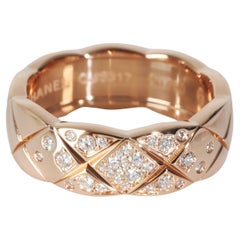 Chanel Coco Crush Diamond Ring in 18k Rose Gold