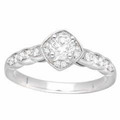 CHANEL Coco Crush Diamond 0.30ct E-VVS1-3Ex Platinum Ring US 5 3/4