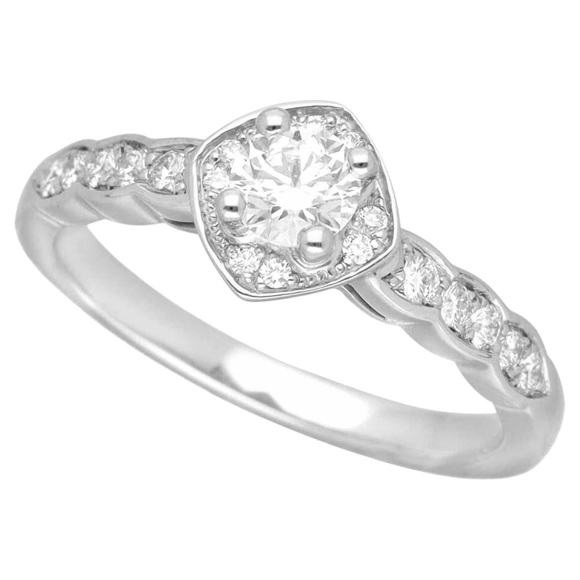 CHANEL Coco Crush Diamond 0.30ct E-VVS1-3Ex Platinum Ring US 5 3/4
