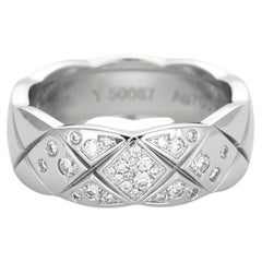 CHANEL - Coco Crush Ring aus Weißgold und Diamanten
