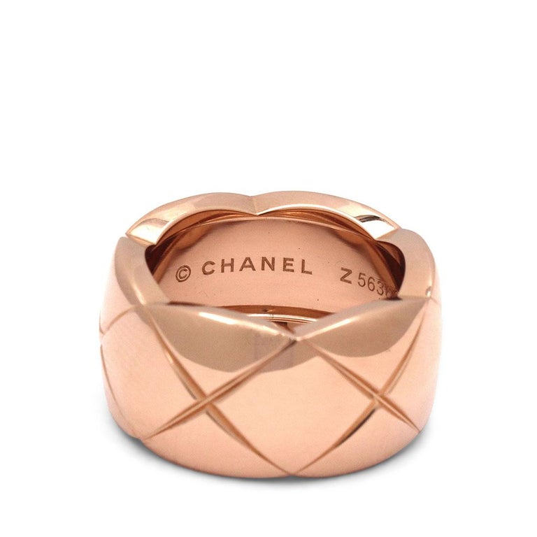Chanel 'Coco Crush' Rose Gold Ring, Large Version at 1stDibs