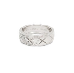 Chanel 'Coco Crush' White Gold Diamond Ring, Small Model