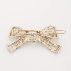Chanel Broche Coco en cristaux de couleur or