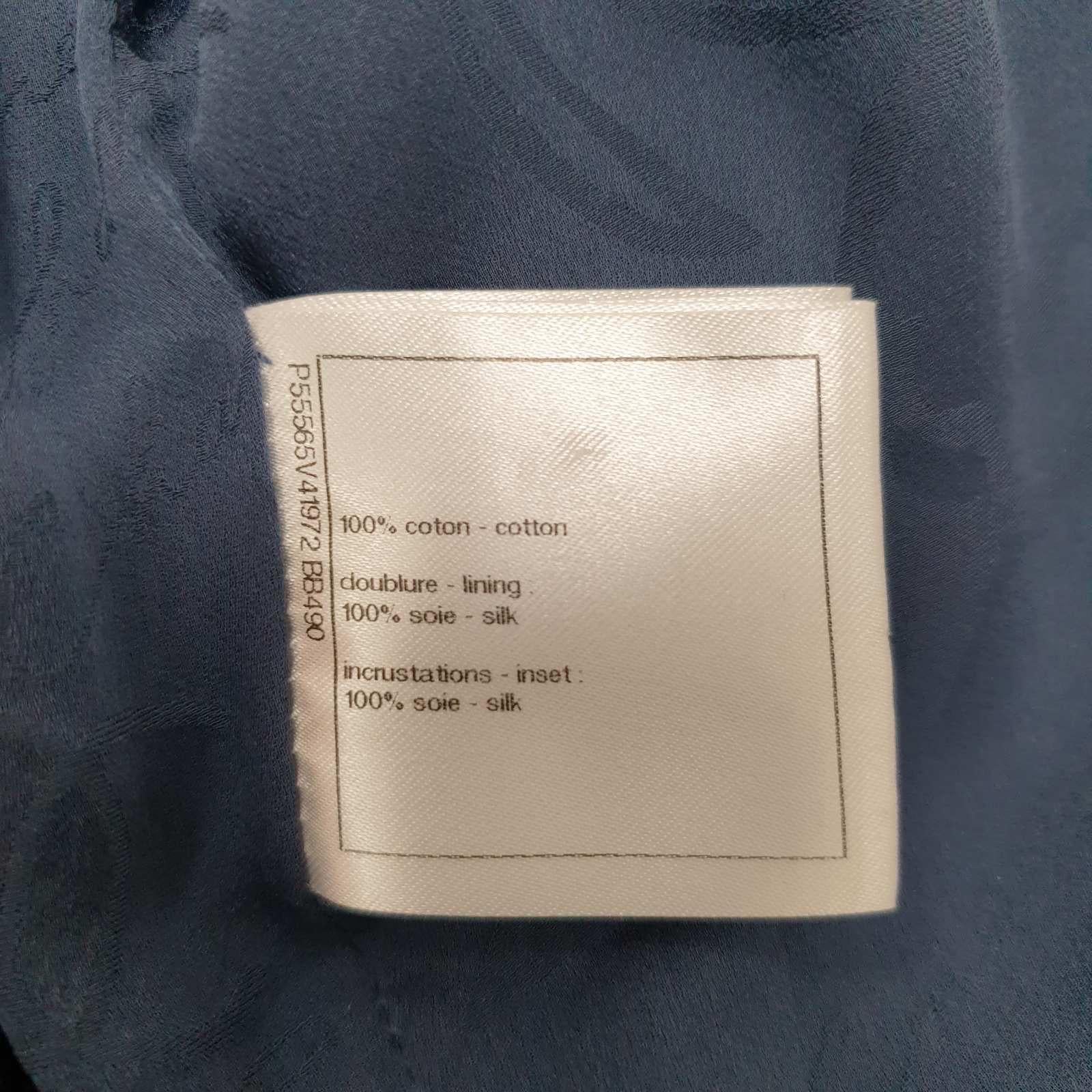 Chanel Coco Cuba Blue Cotton Blazer Jacket In Excellent Condition For Sale In Krakow, PL