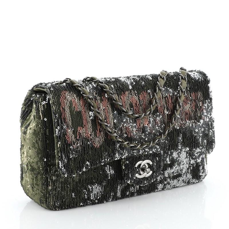 ltd. edition coco cuba timeless cc double flap sequins