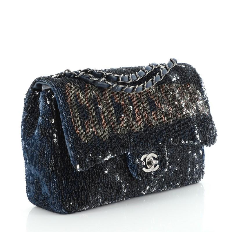 ltd. edition coco cuba timeless cc double flap sequins