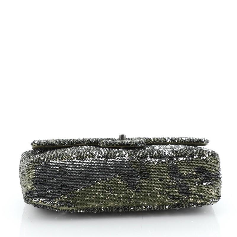 chanel green sequin bag