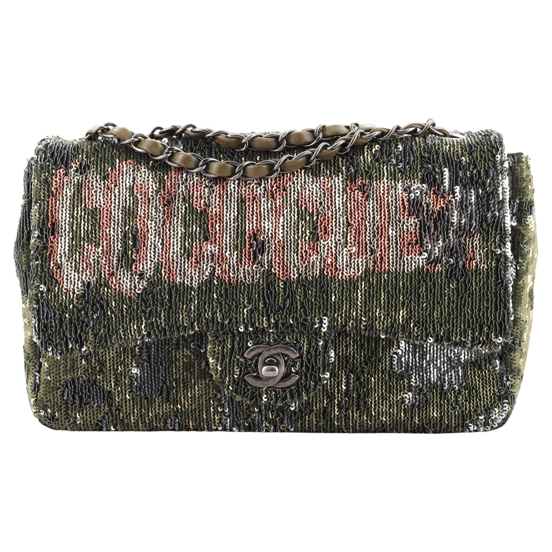 Chanel Coco Cuba Flap Bag Sequins Medium