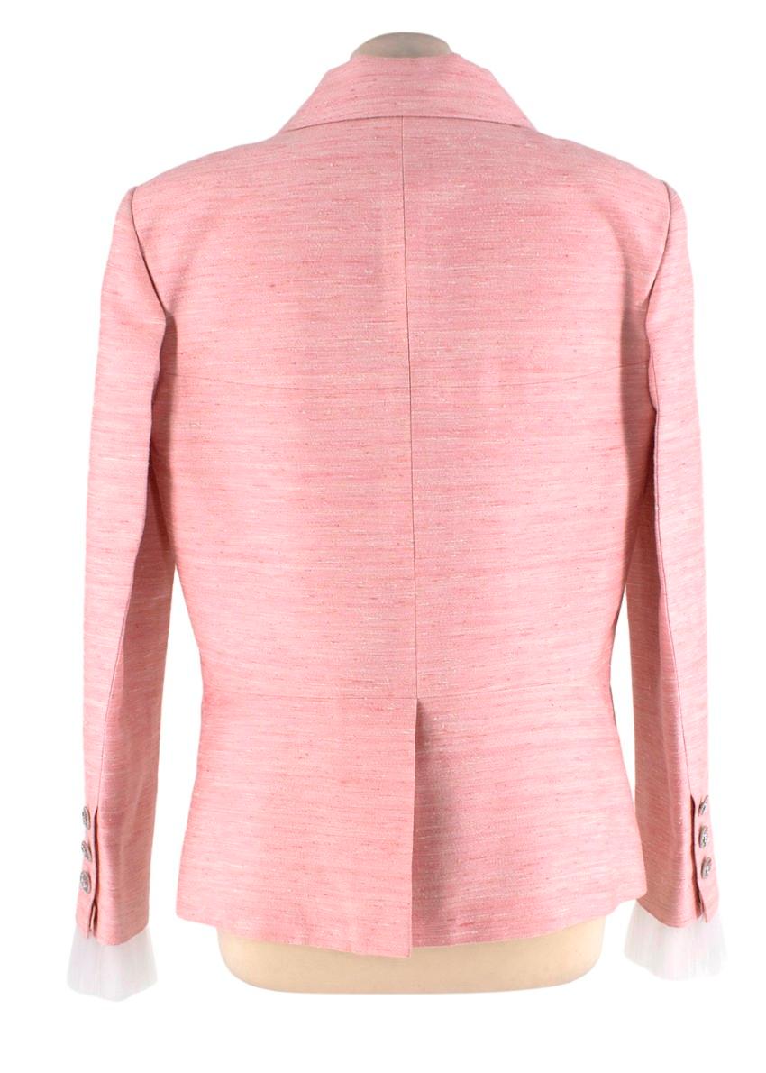 chanel pink blazer