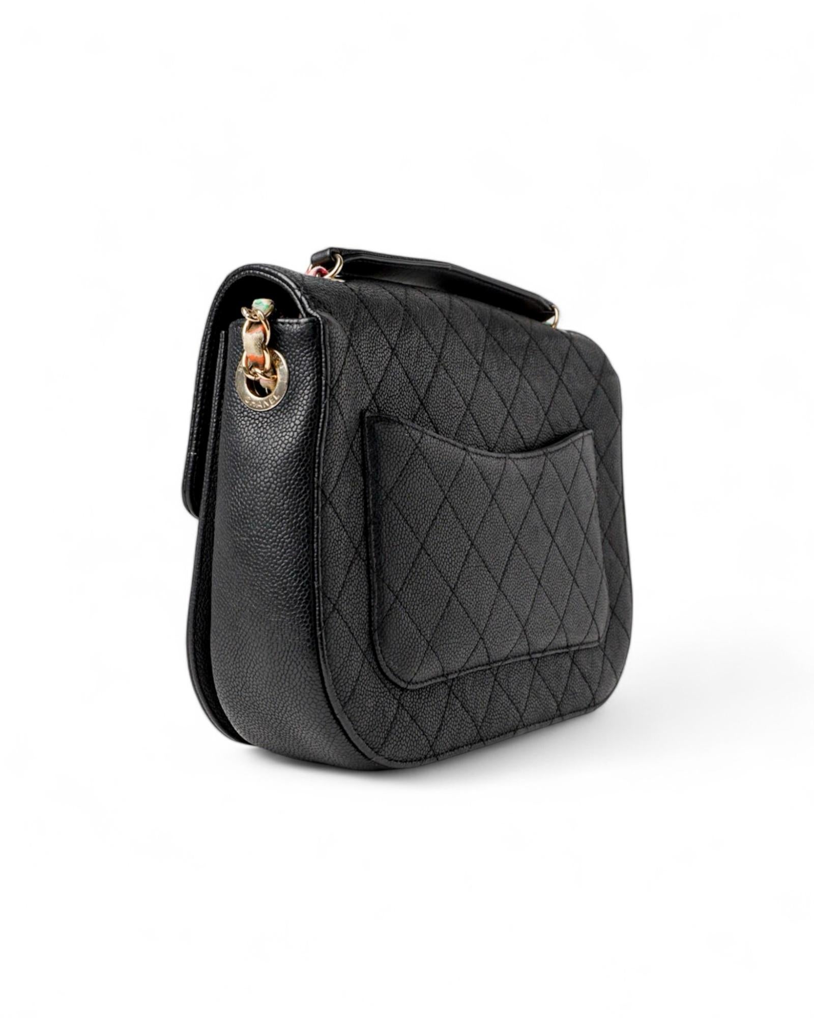 Chanel Coco Cuba Medium Caviar Black For Sale 7