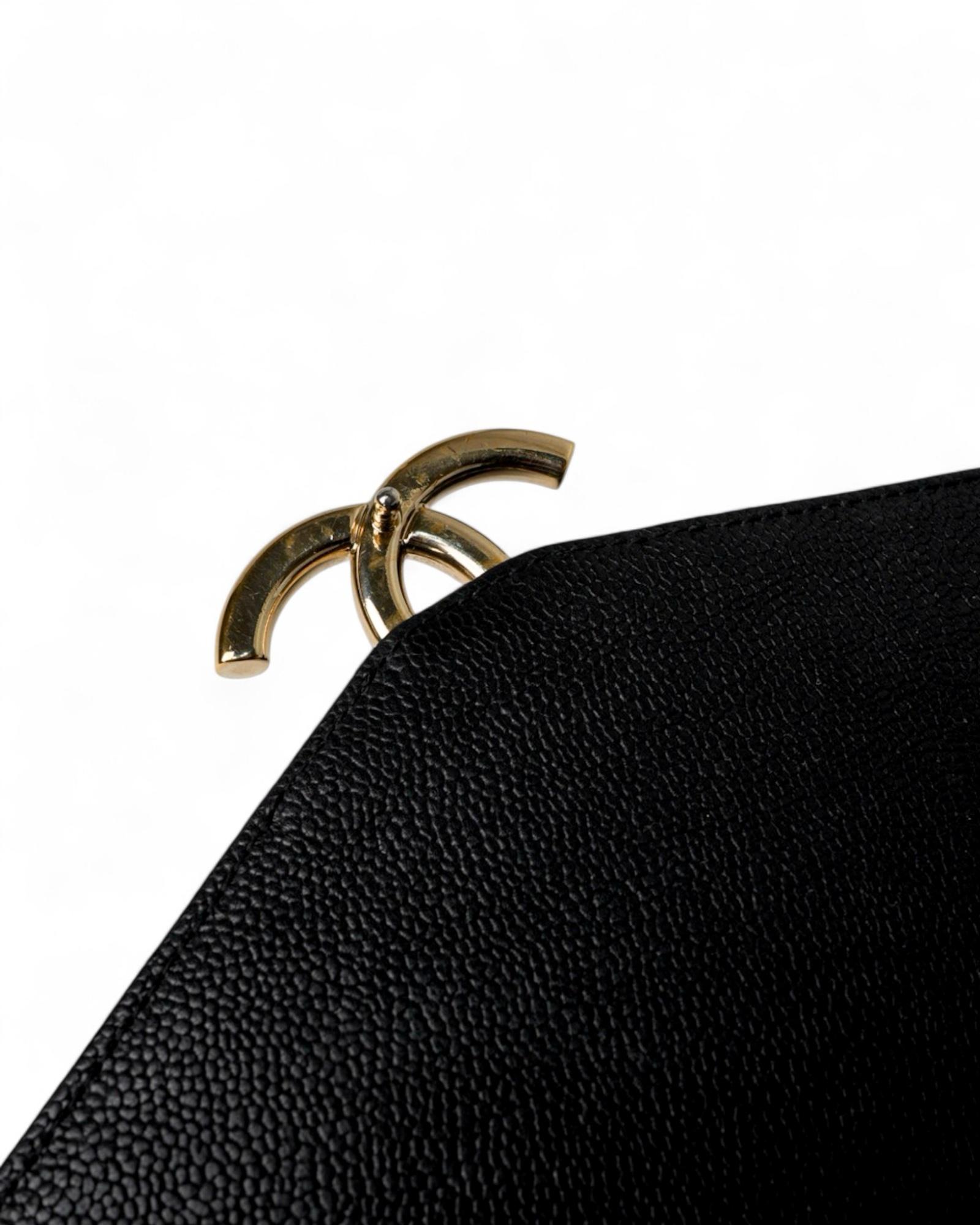 Chanel Coco Cuba Medium Caviar Black For Sale 5