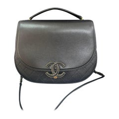 Chanel Coco Curve Flap Messenger Calfskin and Quilted Goatskin