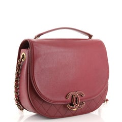 Chanel Coco Curve Flap Messenger Calfskin and Quilted Goatskin Medium