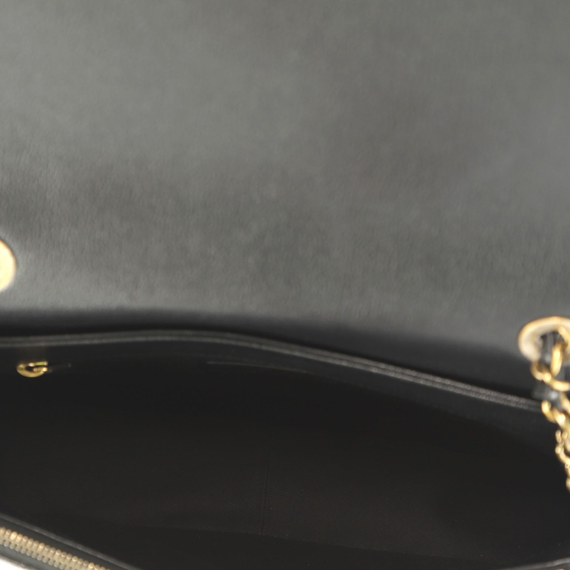 Black Chanel Coco Curve Flap Messenger Calfskin And Quilted Goatskin Medium