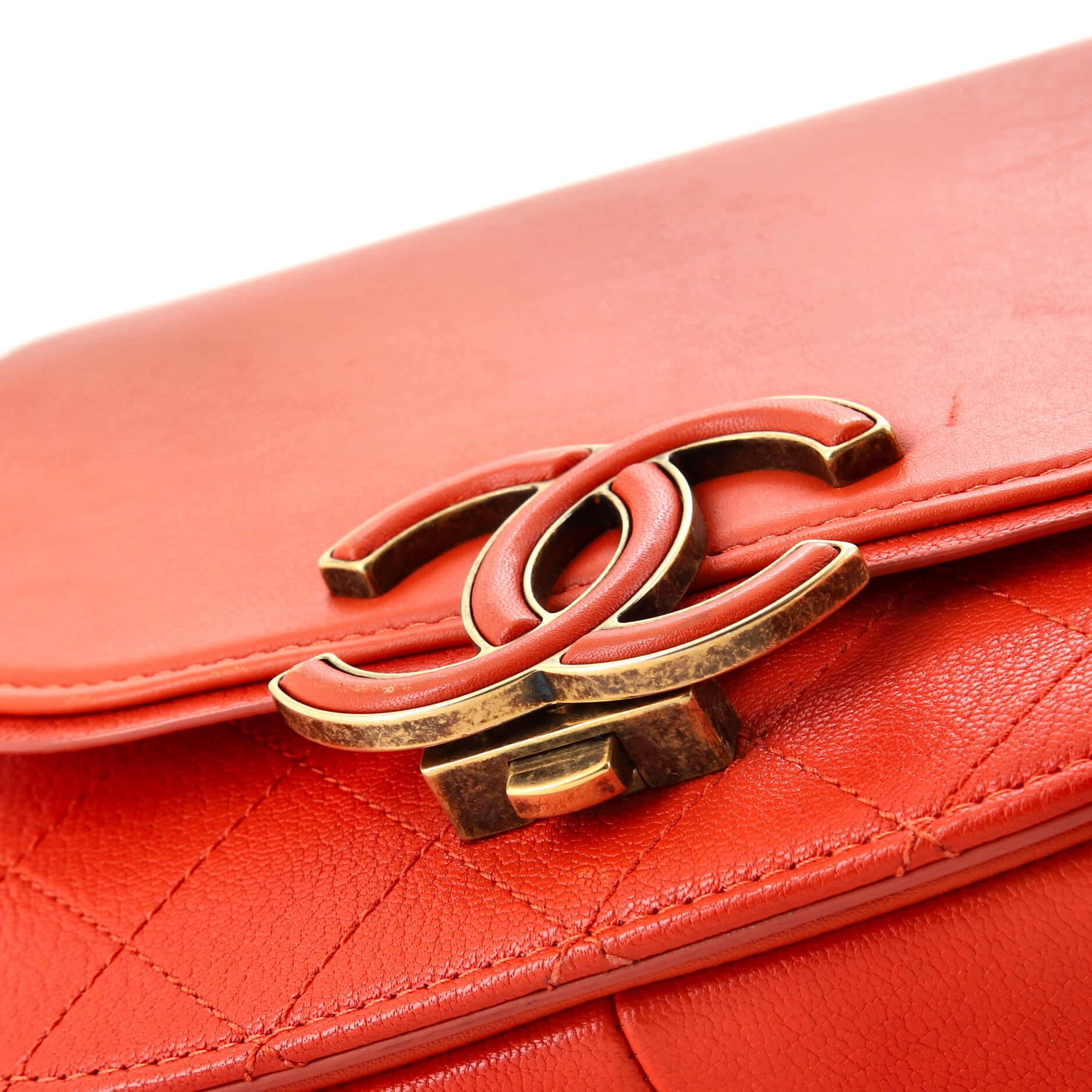 Chanel Coco Curve Flap Messenger Calfskin and Quilted Goatskin Small 2