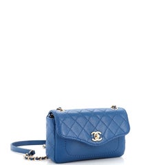 Chanel Coco Curve Flap Messenger Quilted Goatskin Mini