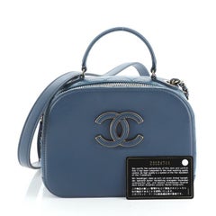 Chanel Coco Curve Vanity Case Cuir de veau et cuir de chèvre piqué Petit